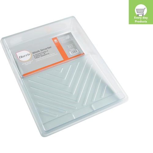 9in paint tray liners - tray, clear